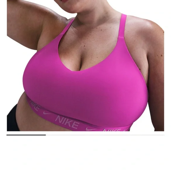 Nike Pink Sports Bra Racerback Moisture-Wicking- NWT🌷 - Picture 1 of 2